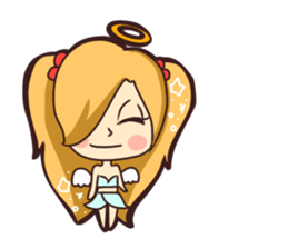 Positiv girl 'Sara' - English sticker #11546459