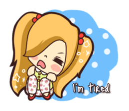 Positiv girl 'Sara' - English sticker #11546466