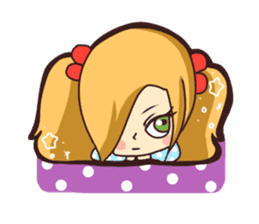 Positiv girl 'Sara' - English sticker #11546475