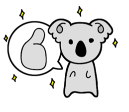 Languor 80%!Koala senior. sticker #11548375