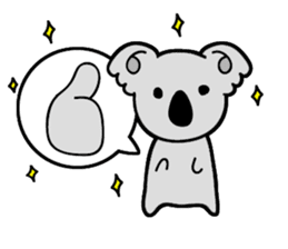 Languor 80%!Koala senior. sticker #11548375