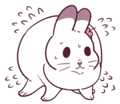 Rabbit girl friend sticker #11549061