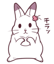 Rabbit girl friend sticker #11549069