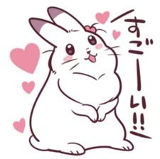 Rabbit girl friend sticker #11549073