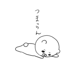 hiroshima bear sticker sticker #11549818