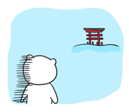 hiroshima bear sticker sticker #11549844