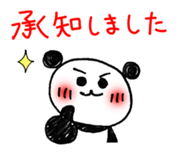 Hand-painted panda 3 sticker #11550890