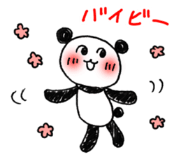 Hand-painted panda 3 sticker #11550927