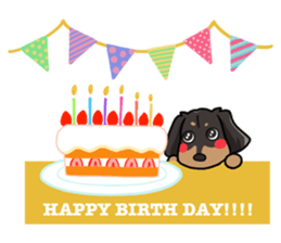 I LOVE Dachshund(Annual events) sticker #11551169