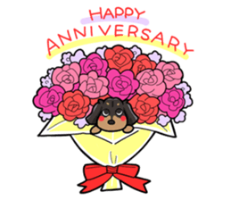 I LOVE Dachshund(Annual events) sticker #11551170