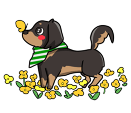 I LOVE Dachshund(Annual events) sticker #11551174