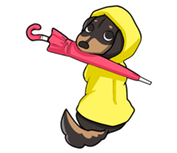 I LOVE Dachshund(Annual events) sticker #11551179