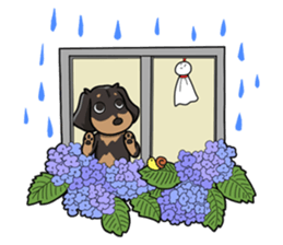 I LOVE Dachshund(Annual events) sticker #11551180