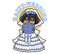 I LOVE Dachshund(Annual events) sticker #11551181