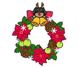 I LOVE Dachshund(Annual events) sticker #11551192