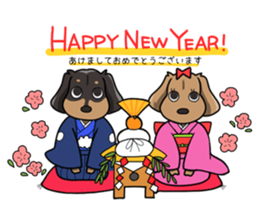 I LOVE Dachshund(Annual events) sticker #11551197