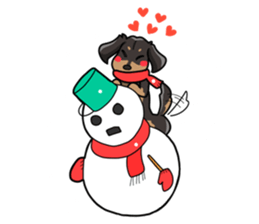 I LOVE Dachshund(Annual events) sticker #11551201