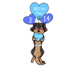 I LOVE Dachshund(Annual events) sticker #11551206