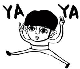 Big Ears Little boy sticker #11551210