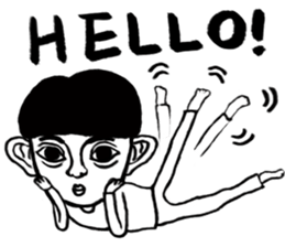 Big Ears Little boy sticker #11551213