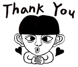 Big Ears Little boy sticker #11551225