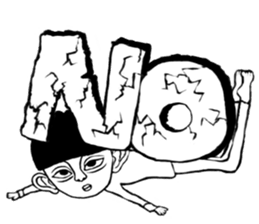 Big Ears Little boy sticker #11551229