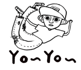 Big Ears Little boy sticker #11551233