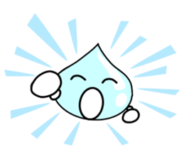 Drops of light blue sticker #11552170