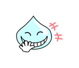 Drops of light blue sticker #11552171