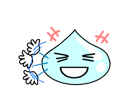 Drops of light blue sticker #11552175