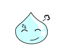 Drops of light blue sticker #11552178