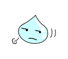 Drops of light blue sticker #11552181