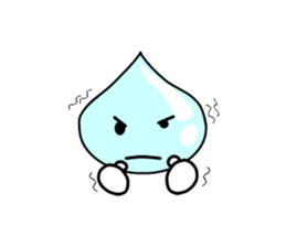 Drops of light blue sticker #11552182