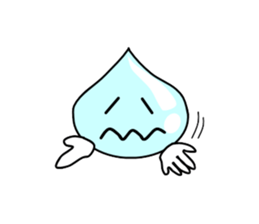 Drops of light blue sticker #11552194