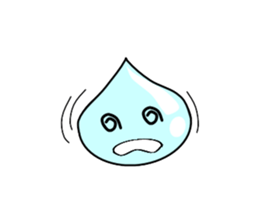 Drops of light blue sticker #11552195