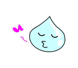 Drops of light blue sticker #11552199