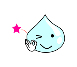 Drops of light blue sticker #11552200