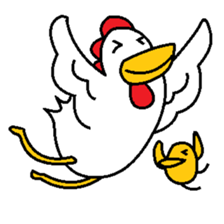 (Wordless)The Chicken Brothers sticker #11552249