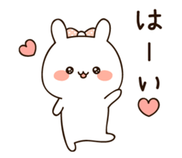 Lovely uruuru rabbit sticker #11552728