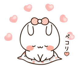 Lovely uruuru rabbit sticker #11552731