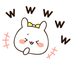 Lovely uruuru rabbit sticker #11552736