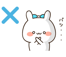 Lovely uruuru rabbit sticker #11552739
