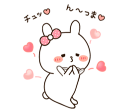 Lovely uruuru rabbit sticker #11552747