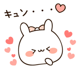 Lovely uruuru rabbit sticker #11552750