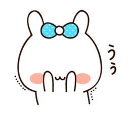 Lovely uruuru rabbit sticker #11552752