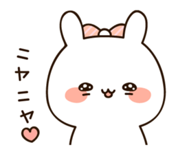 Lovely uruuru rabbit sticker #11552759