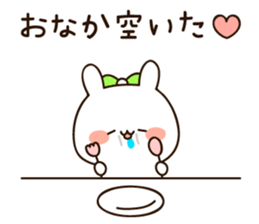 Lovely uruuru rabbit sticker #11552760