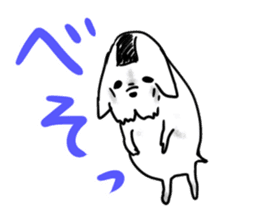 onigiri dog rice ball sticker #11553099