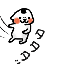 onigiri dog rice ball sticker #11553125
