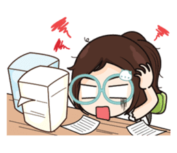Nadd Jung The office girl+ sticker #11553250